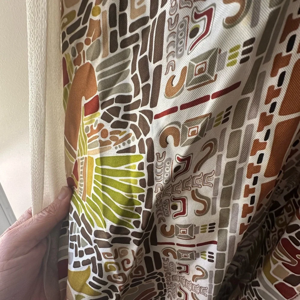 Geometric Patterned Scarf dress Nicole Miller - Picture 12 of 13